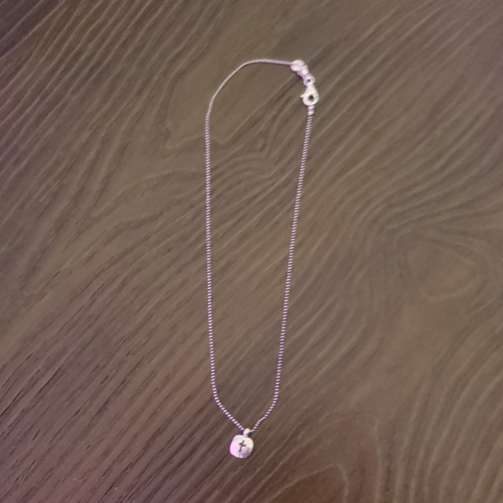 Silpada silver tag cross